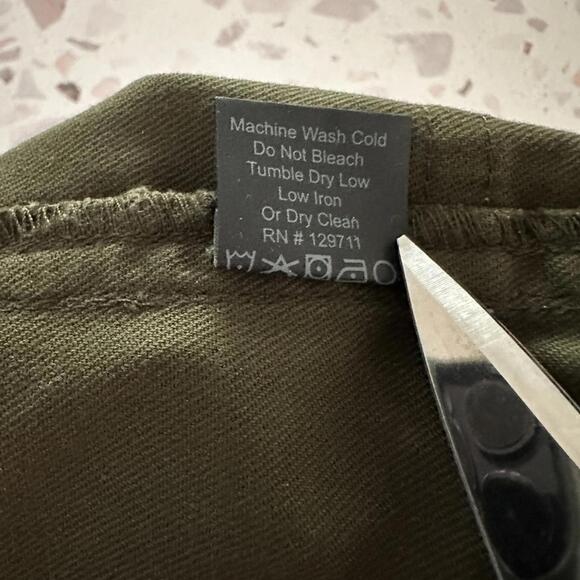 Jenni Kayne Olive Ranger Utility Trouser Pants Size 4 Capsule Minimalist Luxury - Picture 10 of 10